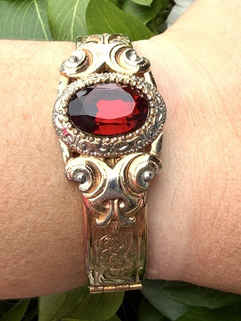 Antique Revival Gold Filled Bracelet Bangle