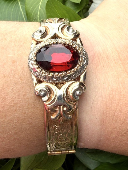 Antique Revival Gold Filled Bracelet Bangle