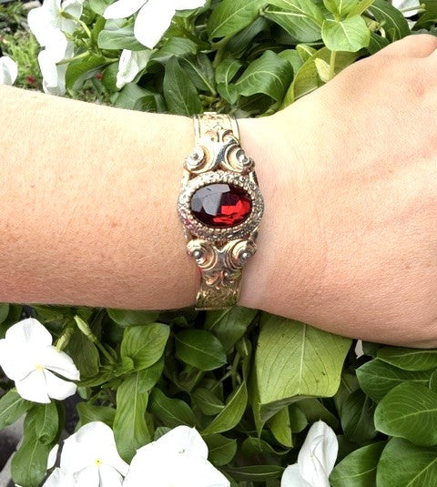 Antique Revival Gold Filled Bracelet Bangle