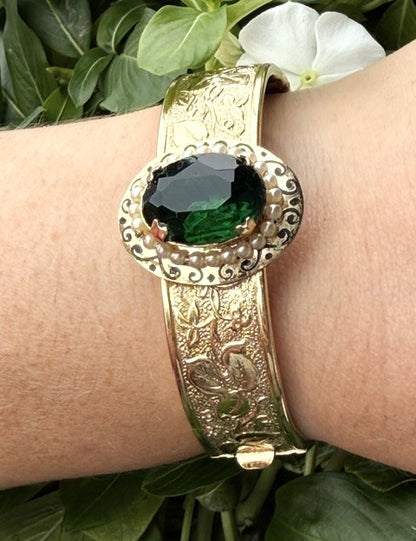Victorian Gold Filled Bracelet Bangle