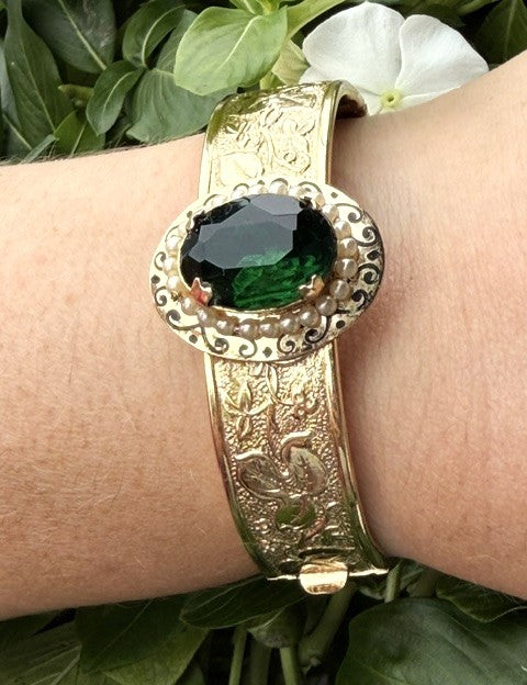 Victorian Gold Filled Bracelet Bangle