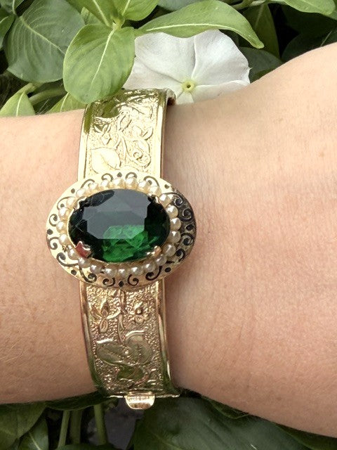 Victorian Gold Filled Bracelet Bangle