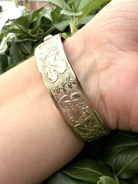 Victorian Gold Filled Bracelet Bangle