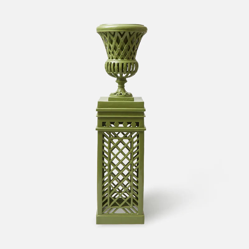 Green Lattce Urn