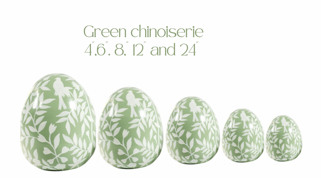 Chinoiserie Designer Easter Eggs