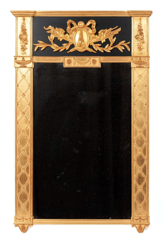 SOLD   GOLD Gilt Mirror Trumeau  Mirror