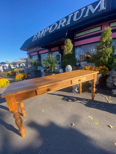 SOLD   English Pine Farmer's Table /Desk