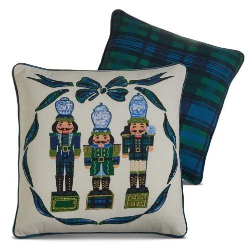 18" Black Watch Nutcracker Pillow