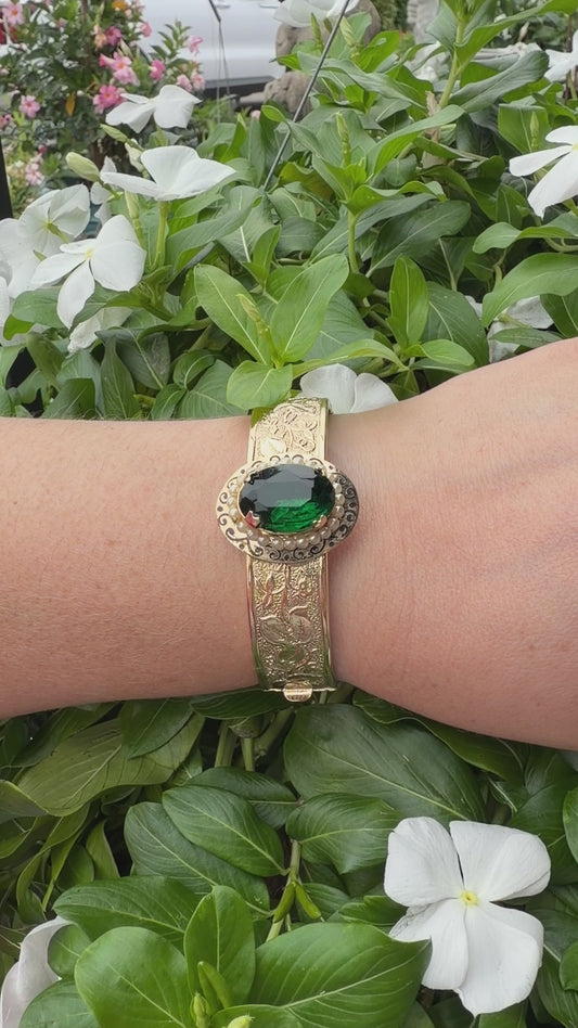Victorian Gold Filled Bracelet Bangle