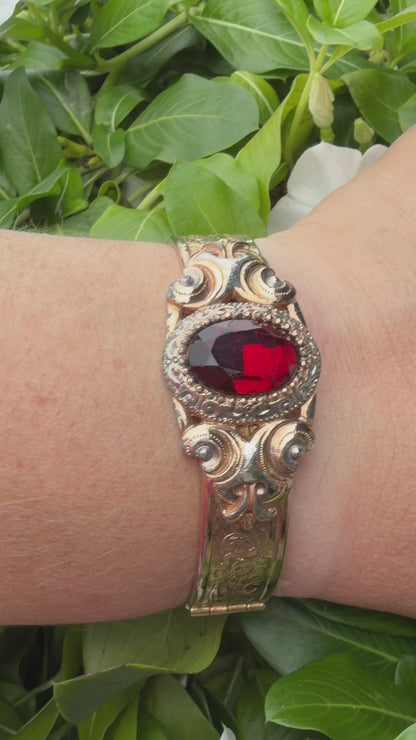 Antique Revival Gold Filled Bracelet Bangle