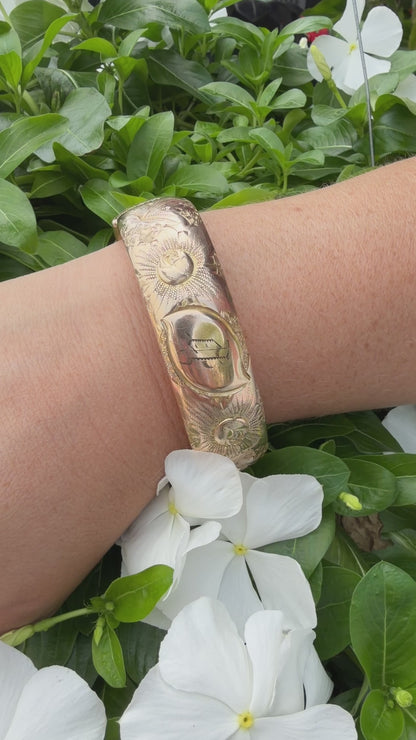 Antique Gold Filled Bracelet Bangle