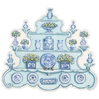 China Cabinet Die-Cut Placemat - 1 Per Package