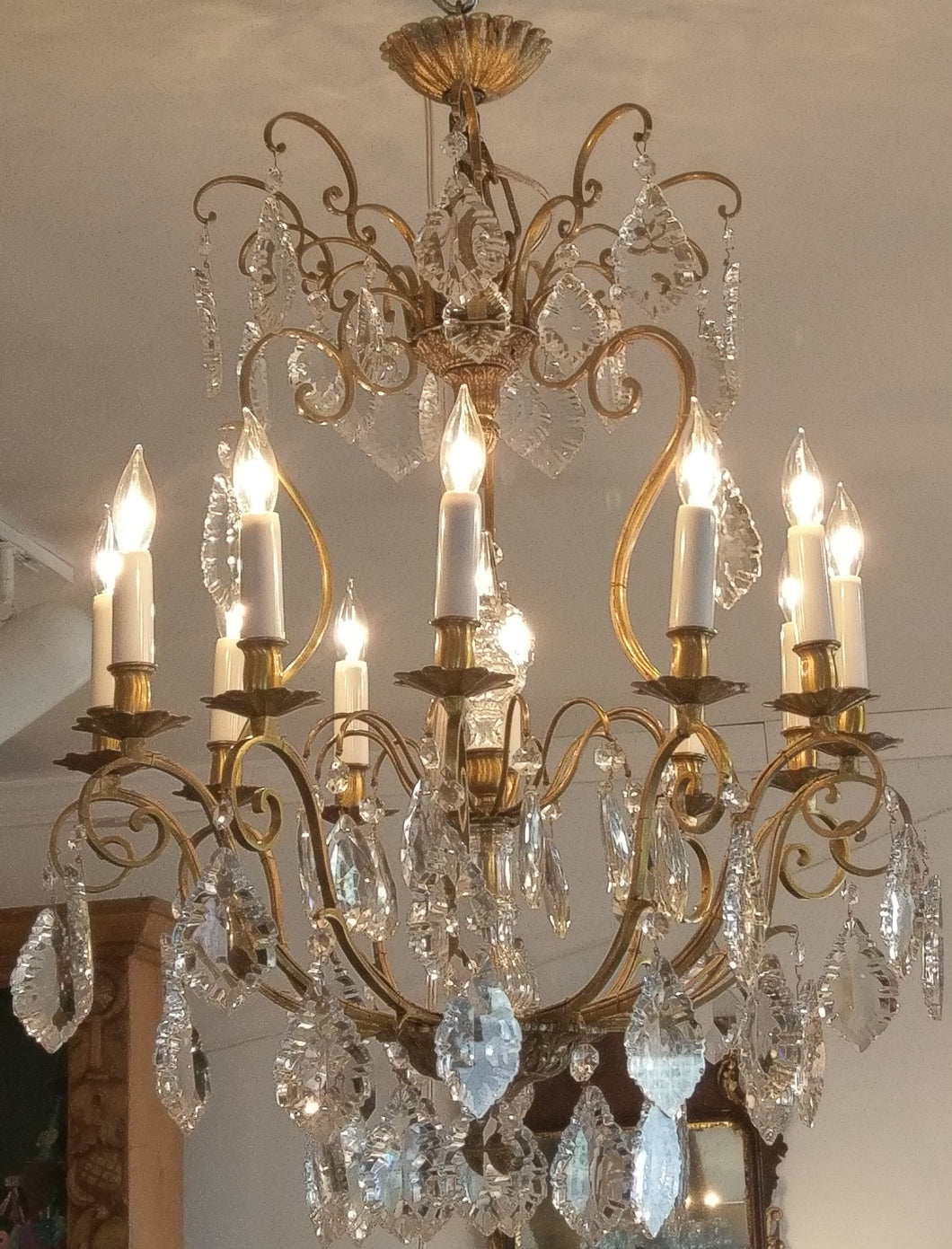 Ornate French 1920s Chandelier