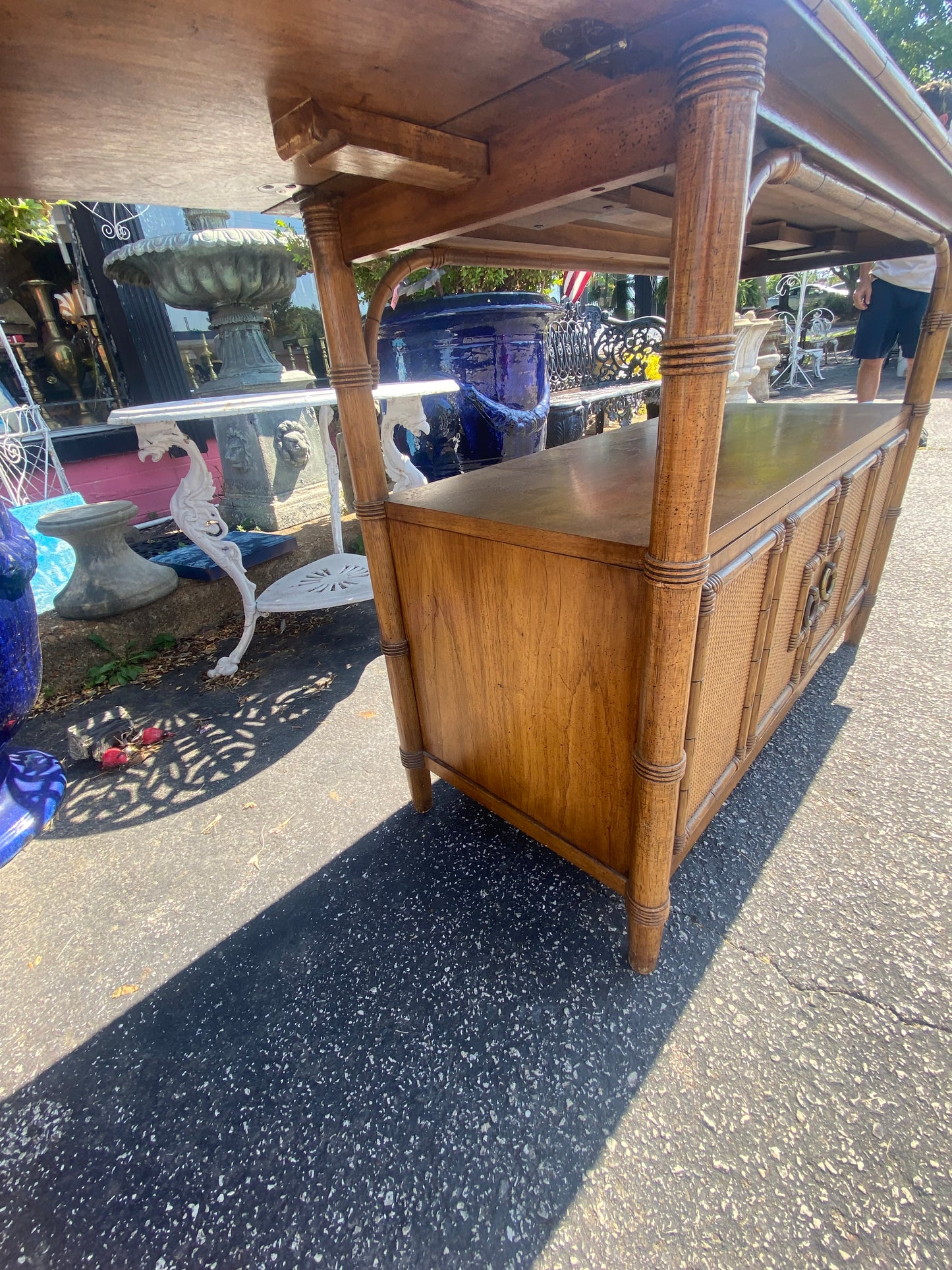 Gorgeous Faux-Bamboo Bar Cart