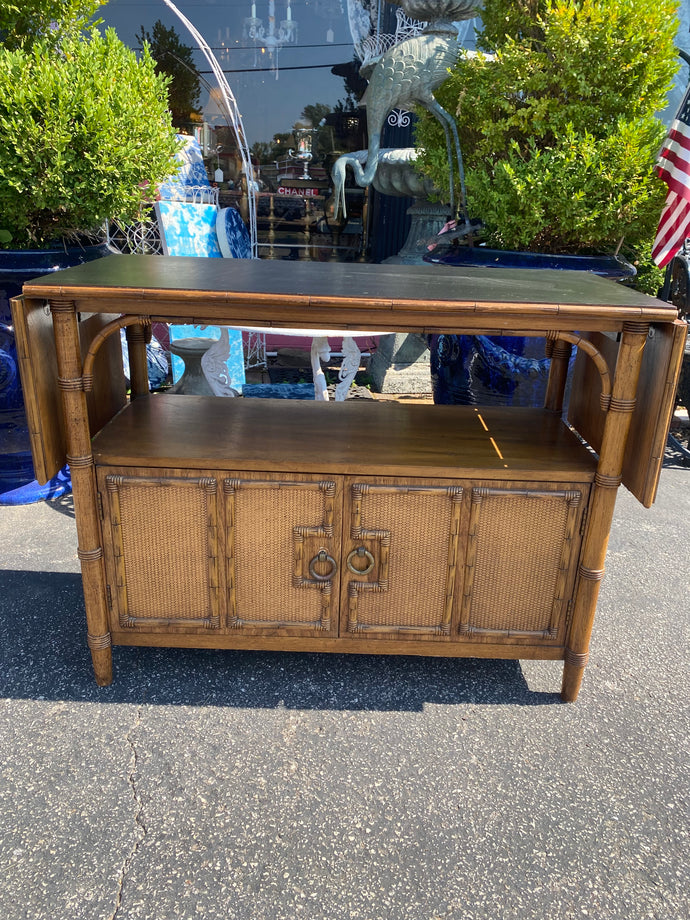 Gorgeous Faux-Bamboo Bar Cart