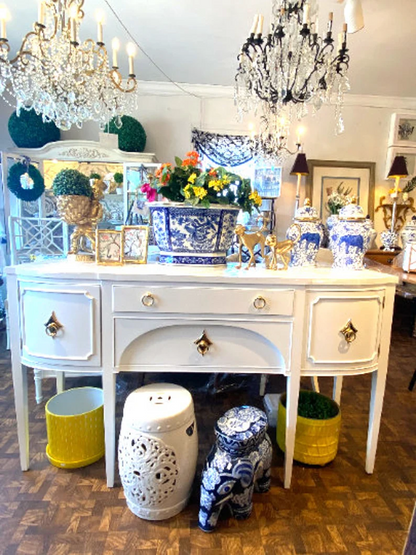 Beautiful Vintage Lacquered Buffet / Sideboard