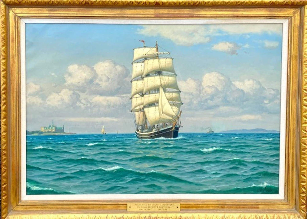 Svend Drews Clipper at Sea  Painting