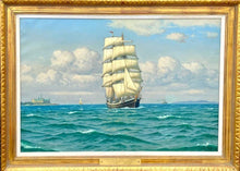 SOLD Svend Drews Clipper at Sea  Painting