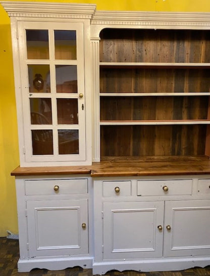 Great 2 Piece Pine Cupboard/ Dresser