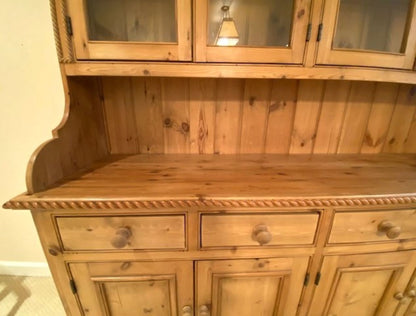 English Pine Dresser Hutch / Cupboard