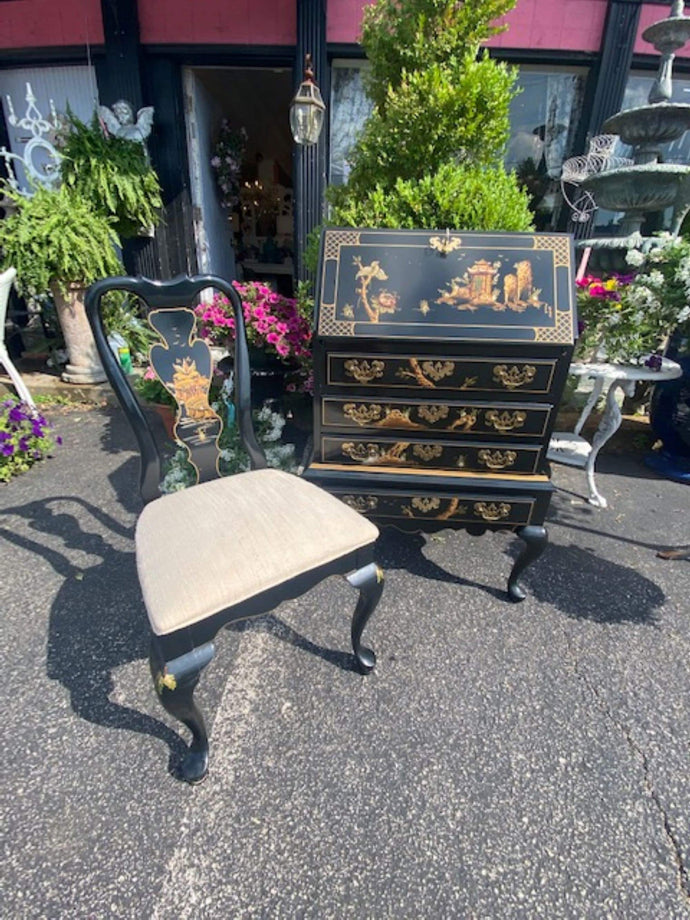 SOLD   Jasper Original Chinoiserie Desk & Chair