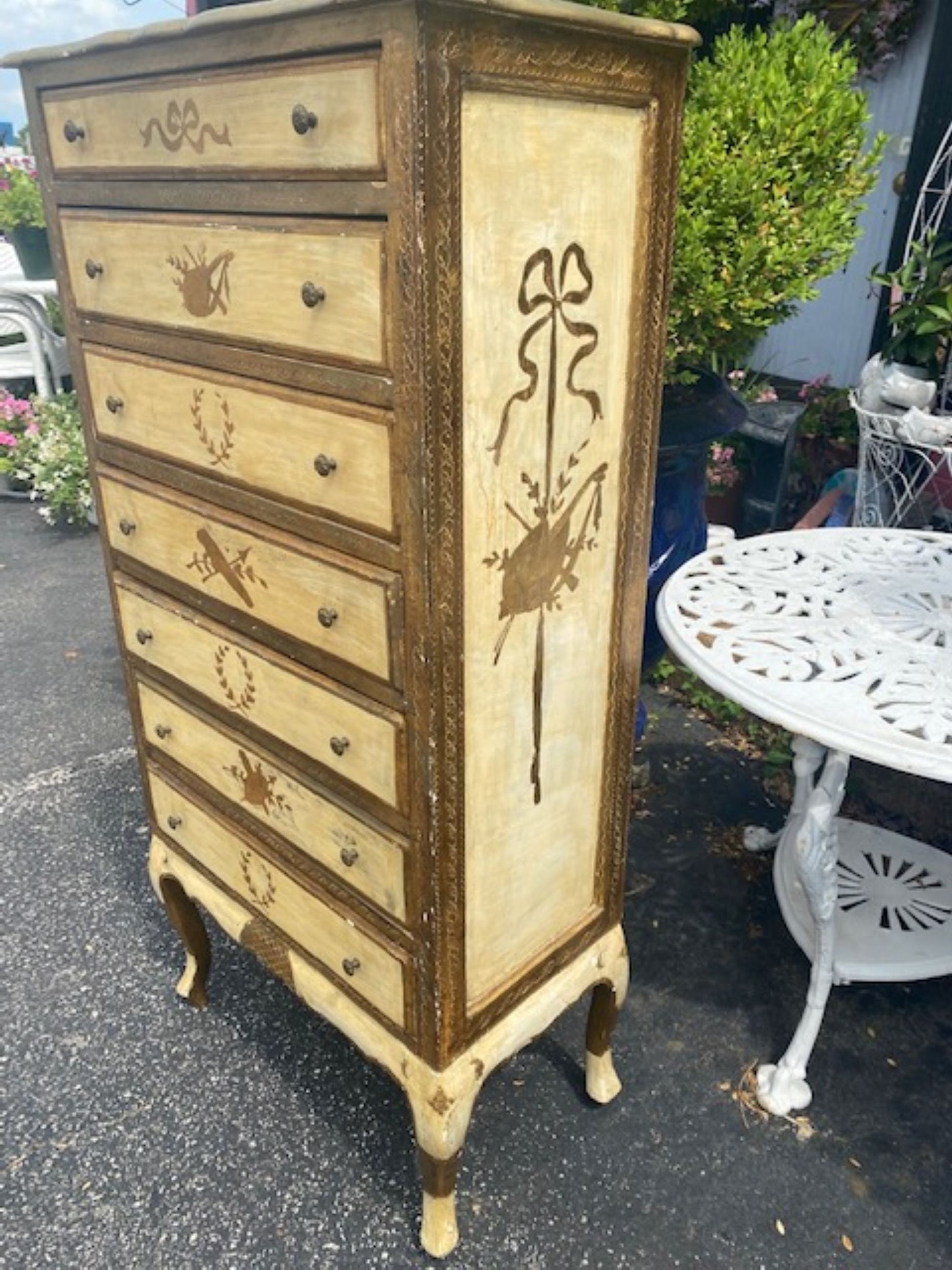 Vintage Florentine Lingerie Chest