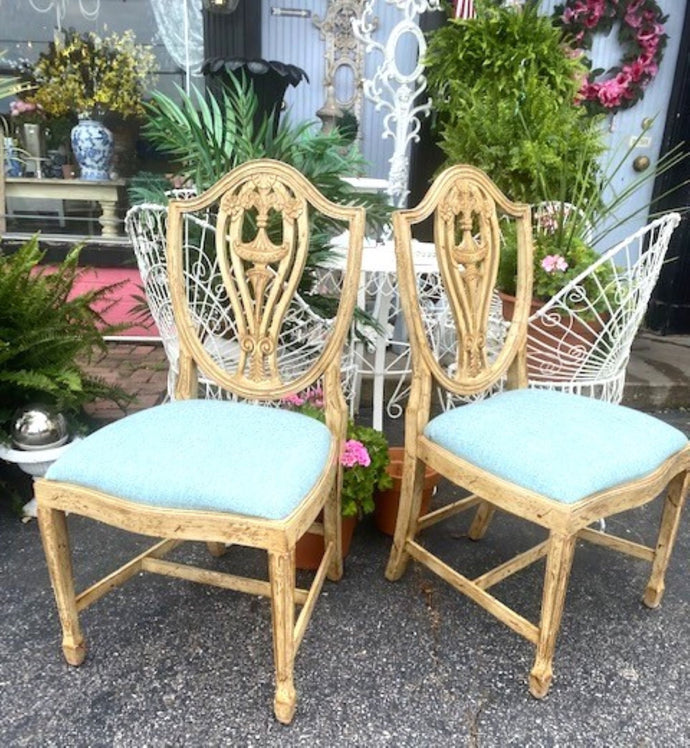 Beautiful Set of Shield Back Side Chairs