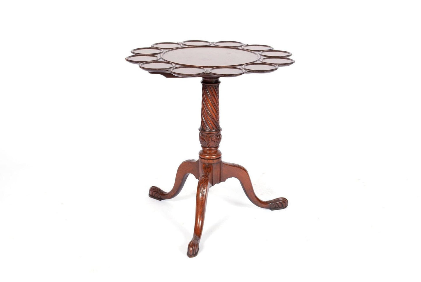 Antique English tilt top Table