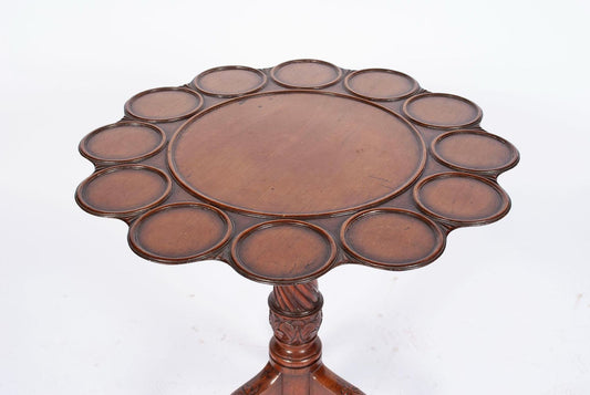 Antique English tilt top Table