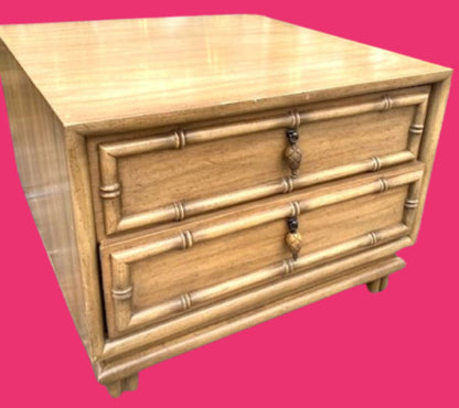 LACQUER DESIGN Your Own Pair of Faux Bamboo  Nitestands/ End Tables