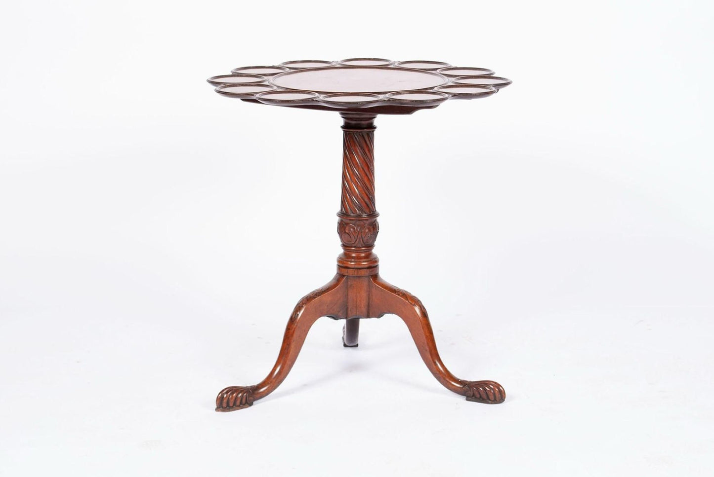 Antique English tilt top Table