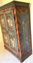 SOLD Beautiful Antique  Austrian Painted Armoire