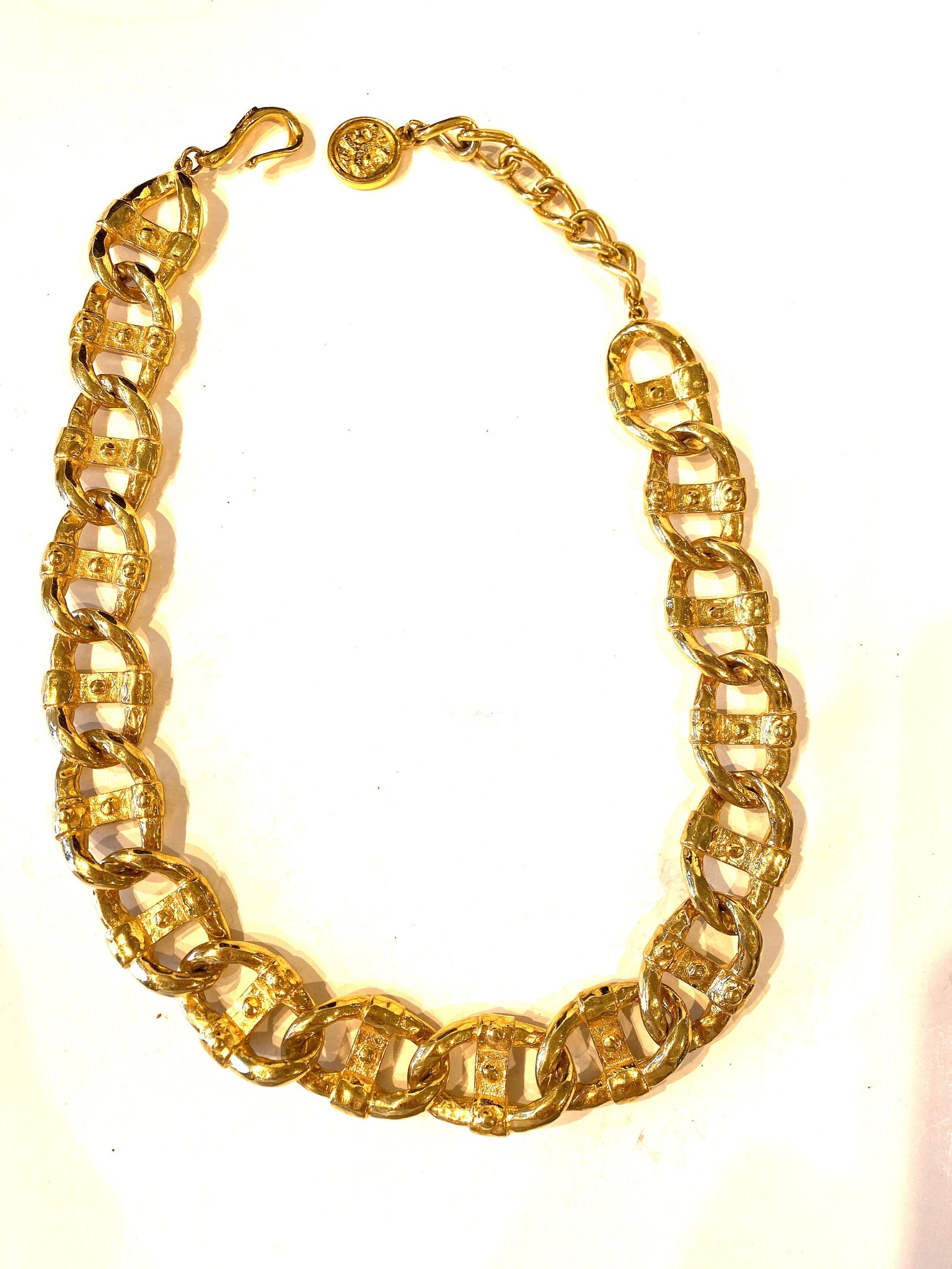 Vintage Fendi Dogani Necklace Choker Emporium St Louis gold-credit-card-chip-design-premium-psd-rawpixel