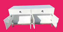Jonathan Adler Media Console  Glossy White Lacquer