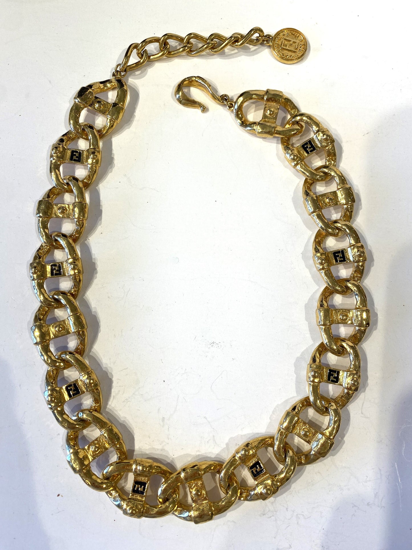 Vintage Fendi Dogani Necklace/ Choker