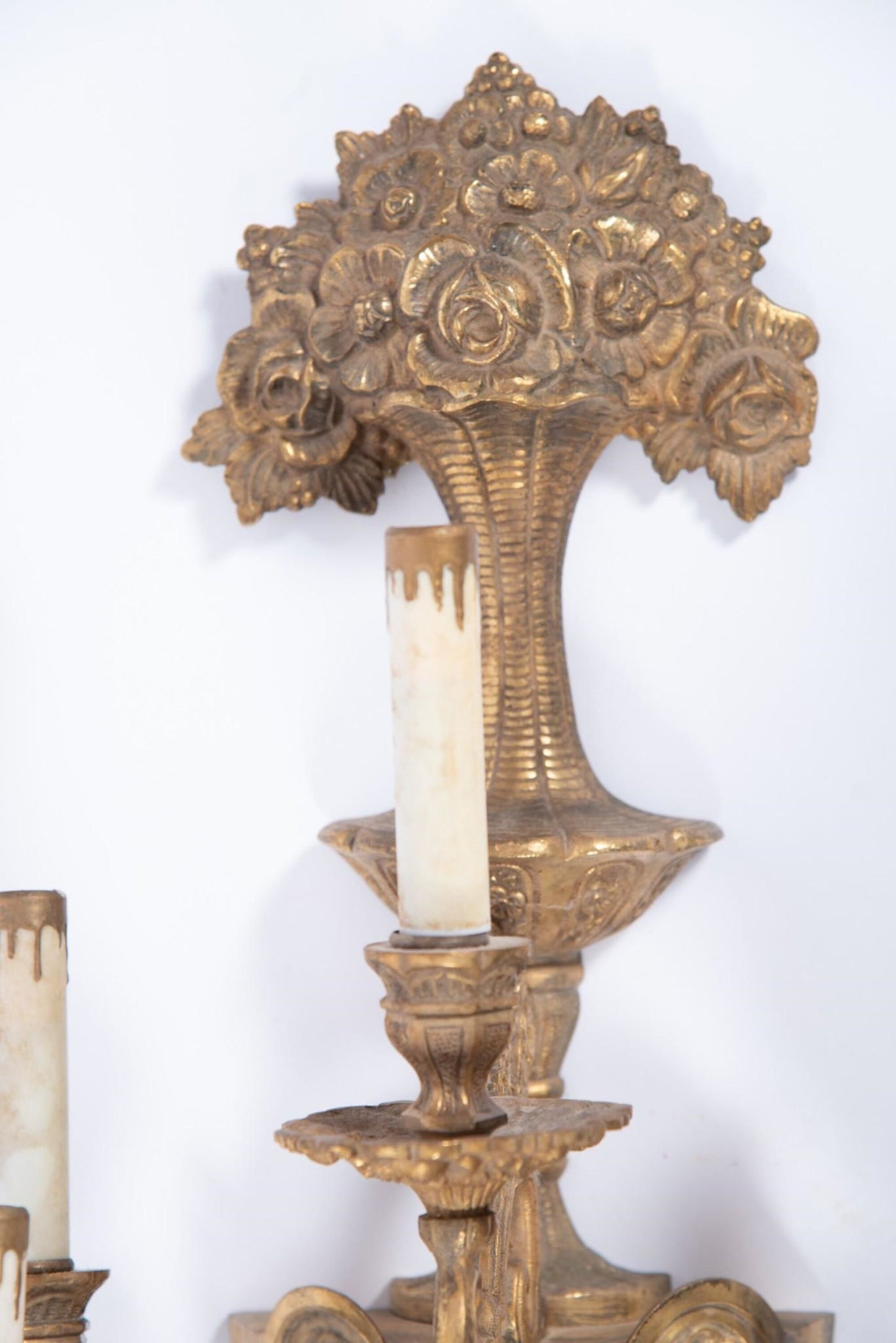 Gorgeous  French 7-Arm Brass Sconce