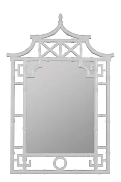 New Chinoiserie Faux Bamboo Mirror