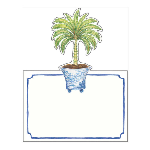 Potted Palms Die-Cut Place Cards - 8 Per Package